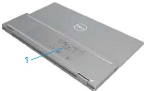 DELL C1422H - Rückansicht und Informationen auf dem Typenschild - 1