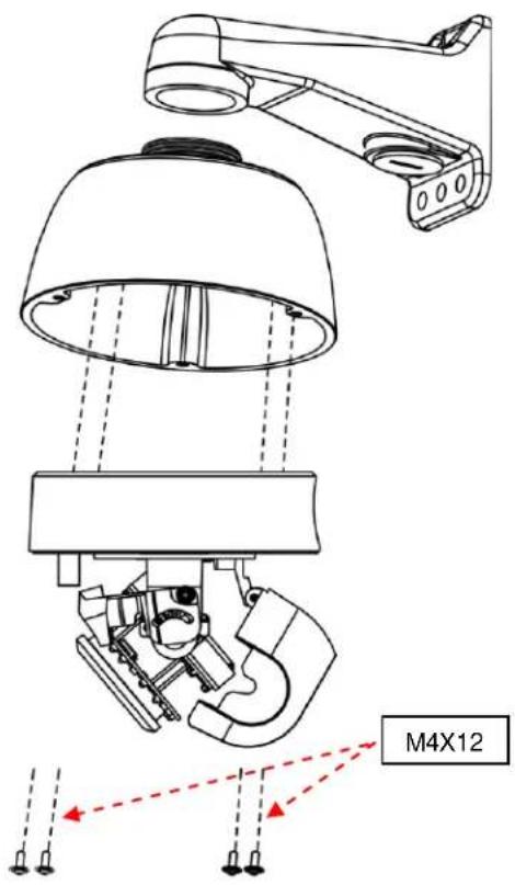 Pelco Sarix Professional IMP531-1ERS - Method 3: Pendant Mount with IMP3PM-1E - 2