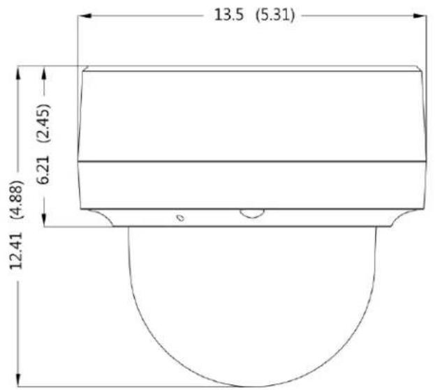 Pelco Sarix Professional IMP531-1ERS - Dimensions - 2