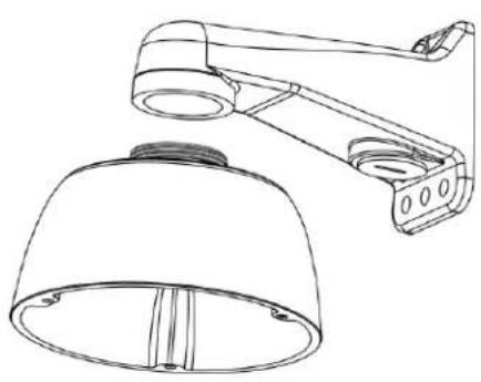 Pelco Sarix Professional IMP531-1ERS - Method 3: Pendant Mount with IMP3PM-1E - 1
