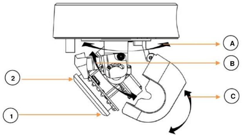 Pelco Sarix Professional IMP531-1ERS - Positioning the Camera - 1