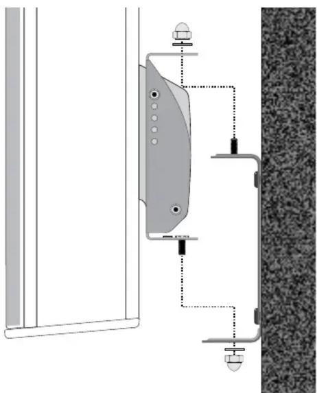 QSC AD-S402T - Attaching the wall piece - 5