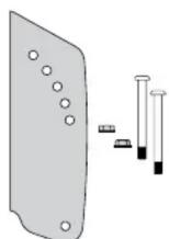 QSC AD-S402T - Attaching the wall piece - 3