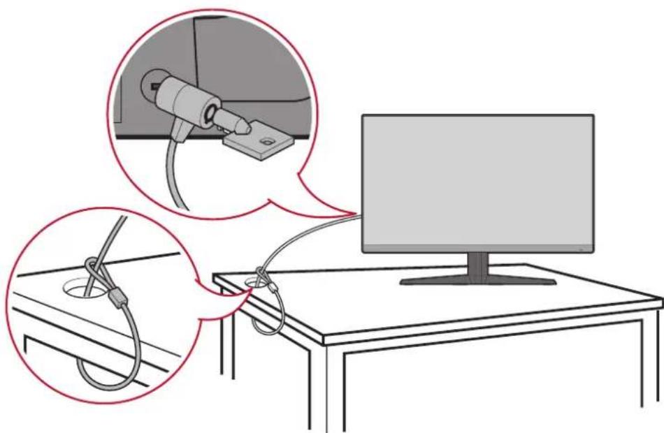 VIEWSONIC XG2705 - Sicherheitssteckplatz verwenden - 1
