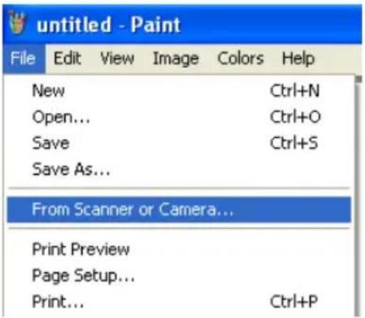 Lumens PS752 - I would like to insert a photo in MS-Paint - 1