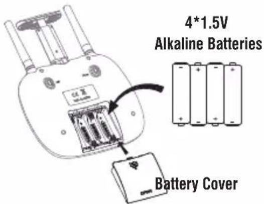 4*1.5V Alkaline Batteries Battery Cover