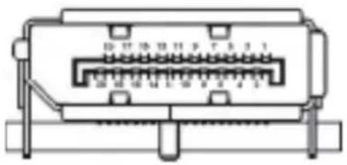 ACER XF273 - 20-pin color display signal cable\* - 1