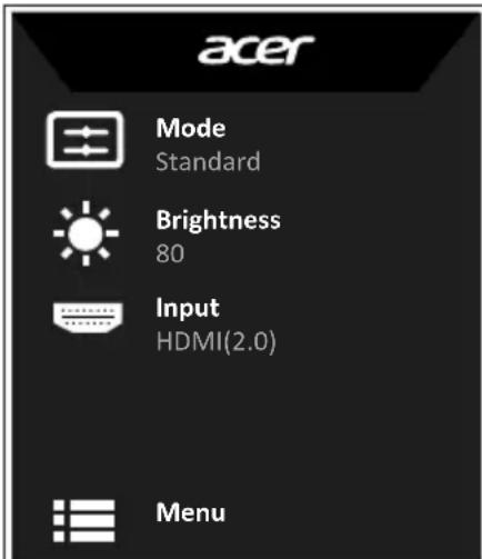 ACER XF273 - Main page - 1