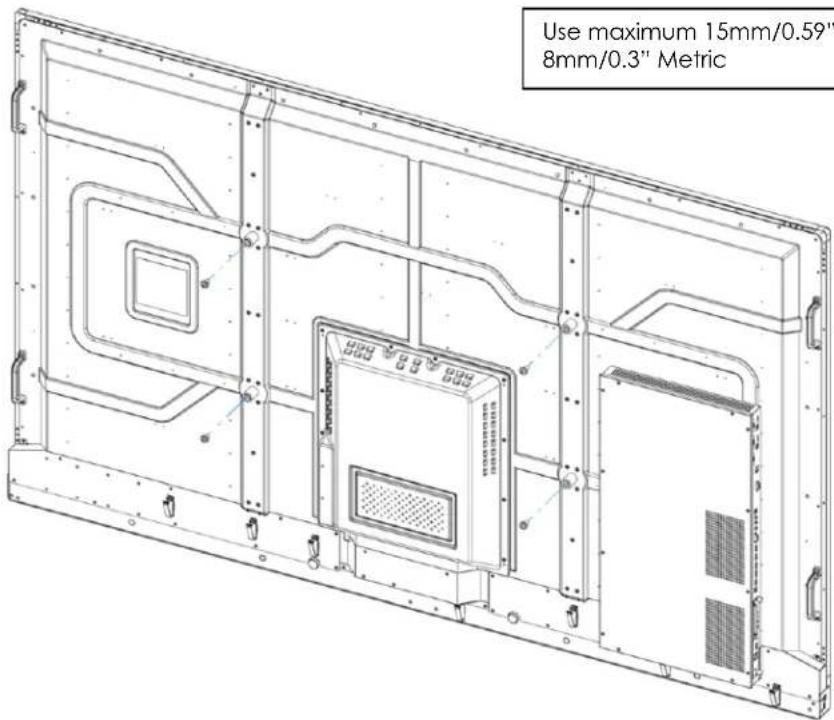 Avocor AVF-8650 - Appendix II: Installing a Wall Mount - 2