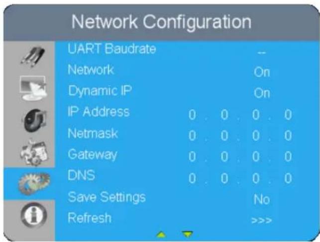 Avocor AVF-8650 - Network Configuration - 1