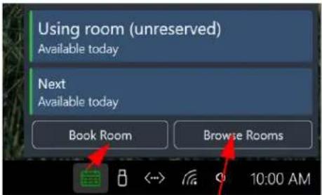Using room (unreserved) Available today Next Available today Book Room Browse Rooms 10:00 AM