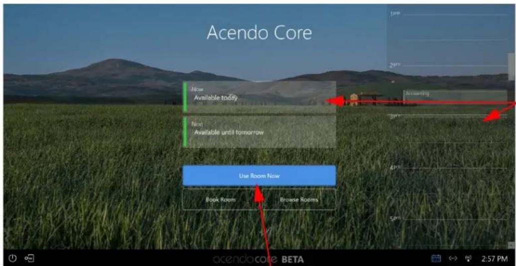 Acendo Core Now Available today Next Available until tomorrow Use Room Now Book Room Browse Rooms Accounting 3pm 4pm 5pm acendocore BETA 2:57 PM
