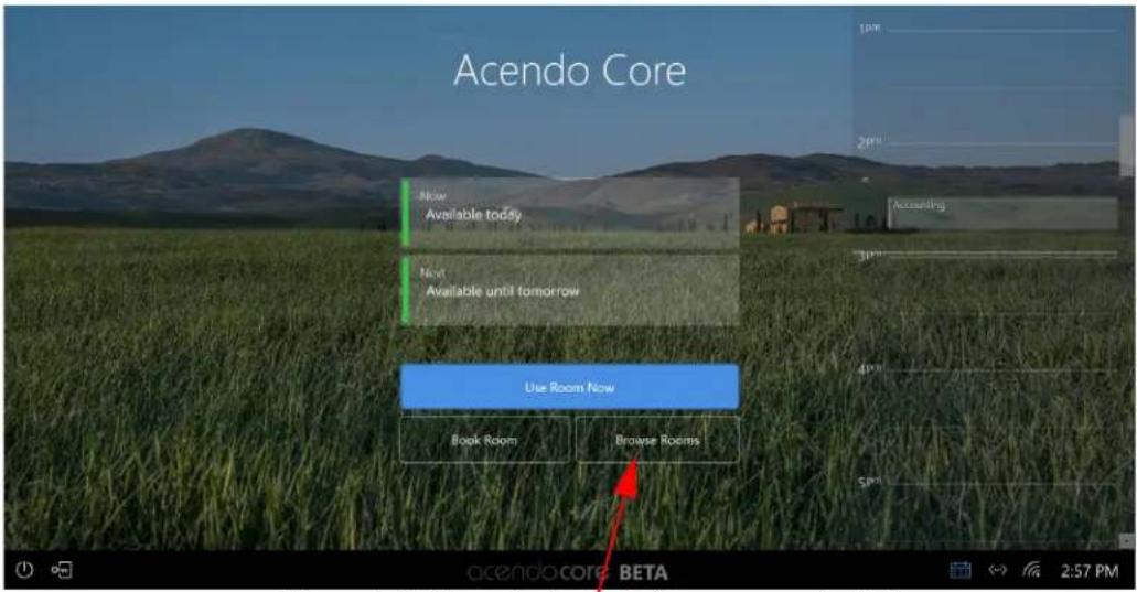 Acendo Core Now Available today Next Available until tomorrow Use Room Now Book Room Browse Rooms Accounting 30th 40th 50th acendocore BETA 2:57 PM