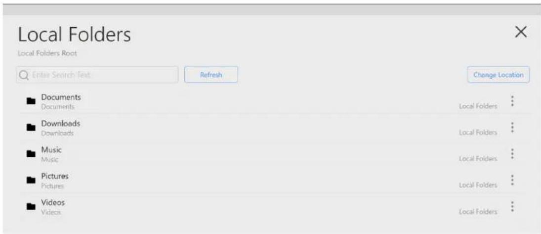 Local Folders Local Folders Root Enter Search Text Refresh Change Location Documents Documents Local Folders Downloads Downloads Local Folders Music Music Local Folders Pictures Pictures Local Folders Videos Videos Local Folders