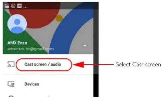 AMX Enzo amxienzo.pv@gmail.com Cast screen / audio Devices Select Casr screen