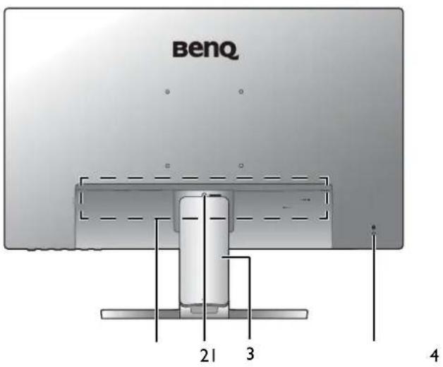 BENQ BL2381T - Rückansicht - 1