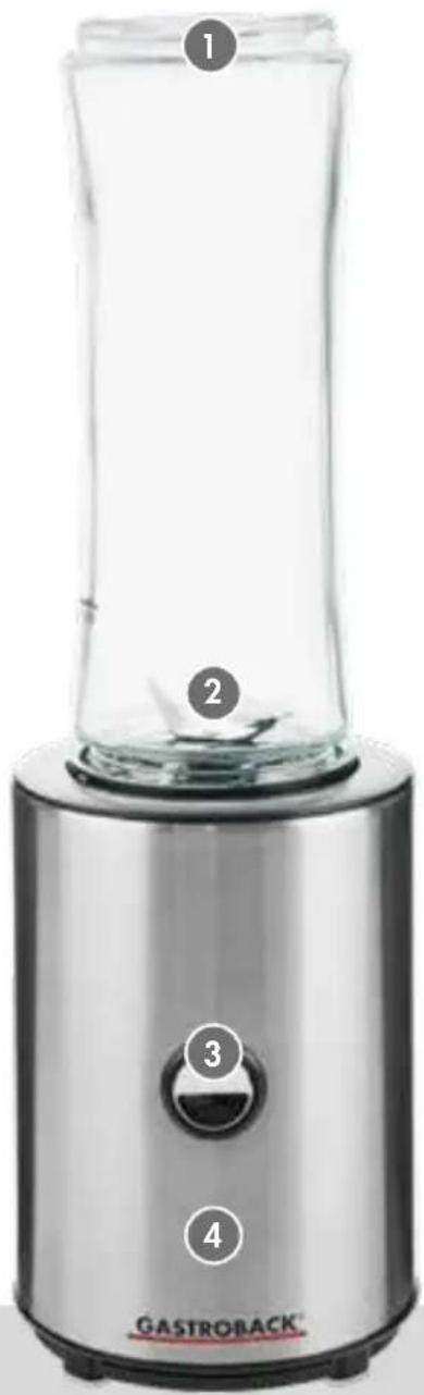 Gastroback Mix & Go 41030 - KNOWING YOUR DESIGN SMOOTHIE MAKER MIX & GO - 1