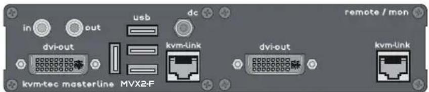KVM-TEC Masterline MVX2R - Remote (CON) Extender FIBER - 1