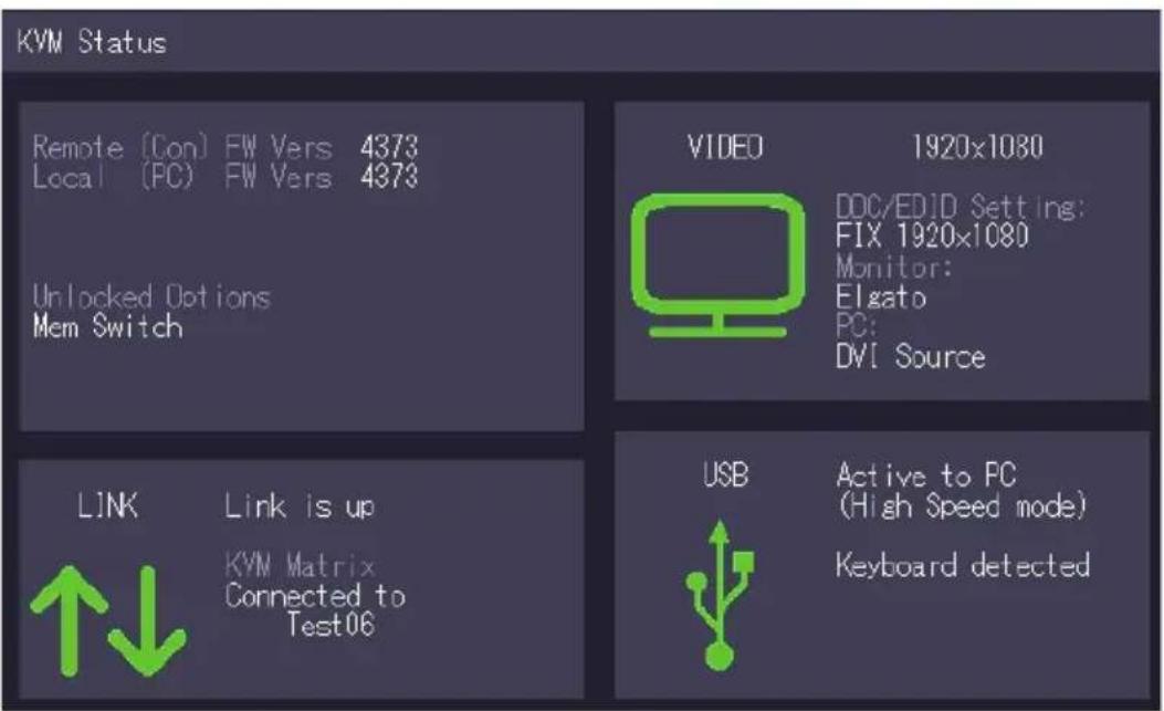 KVM-TEC Smartline SVX2R - SYSTEM STATUS - 1