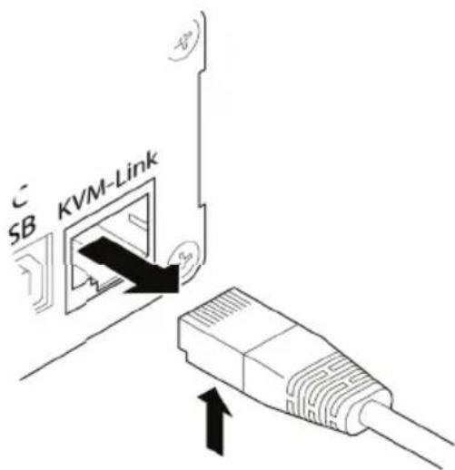 KVM-TEC Masterline MVX1 - To remove a CATx cable: - 1