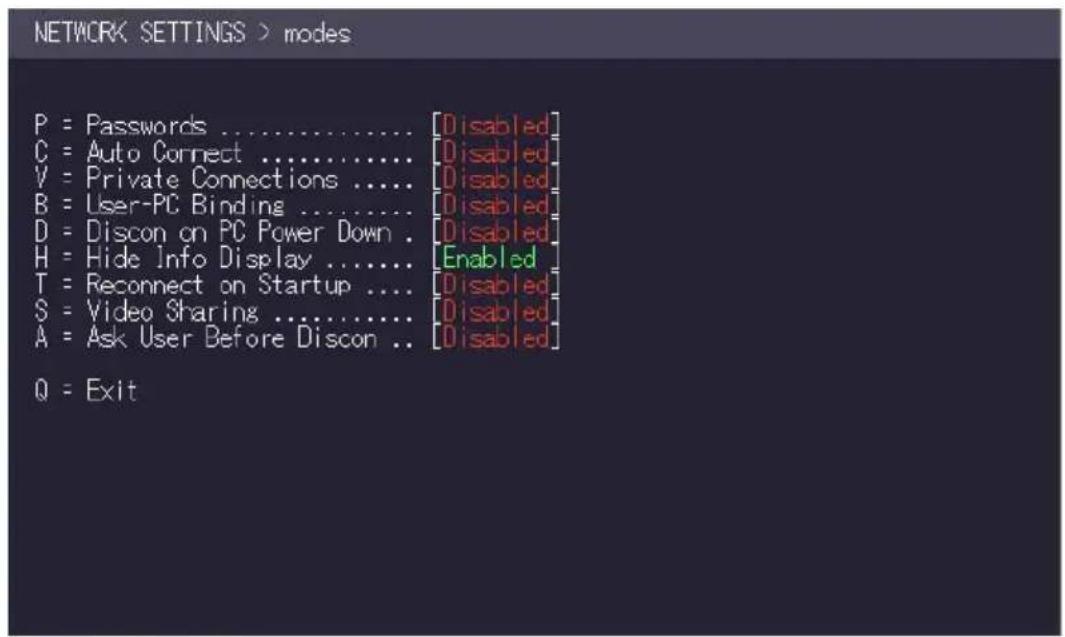 KVM-TEC Masterline MVX1 - To hide the info display during startup: - 1