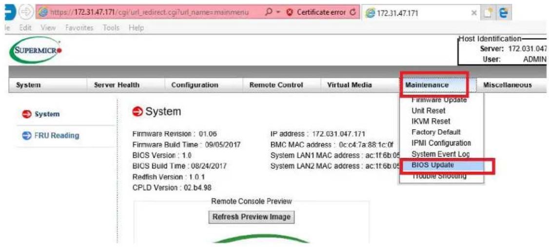 Supermicro AS-1024US-TRT - BIOS Update Using IPMI - 1