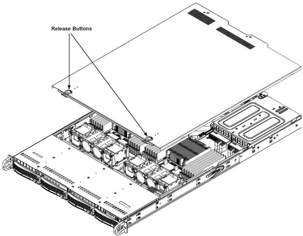 Supermicro AS-1024US-TRT - Removing the Top Cover - 1