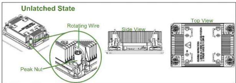 Supermicro SYS-740GP-TNRT - Preparing to Install the Processor Heatsink Module (PHM) into the CPU Socket - 3