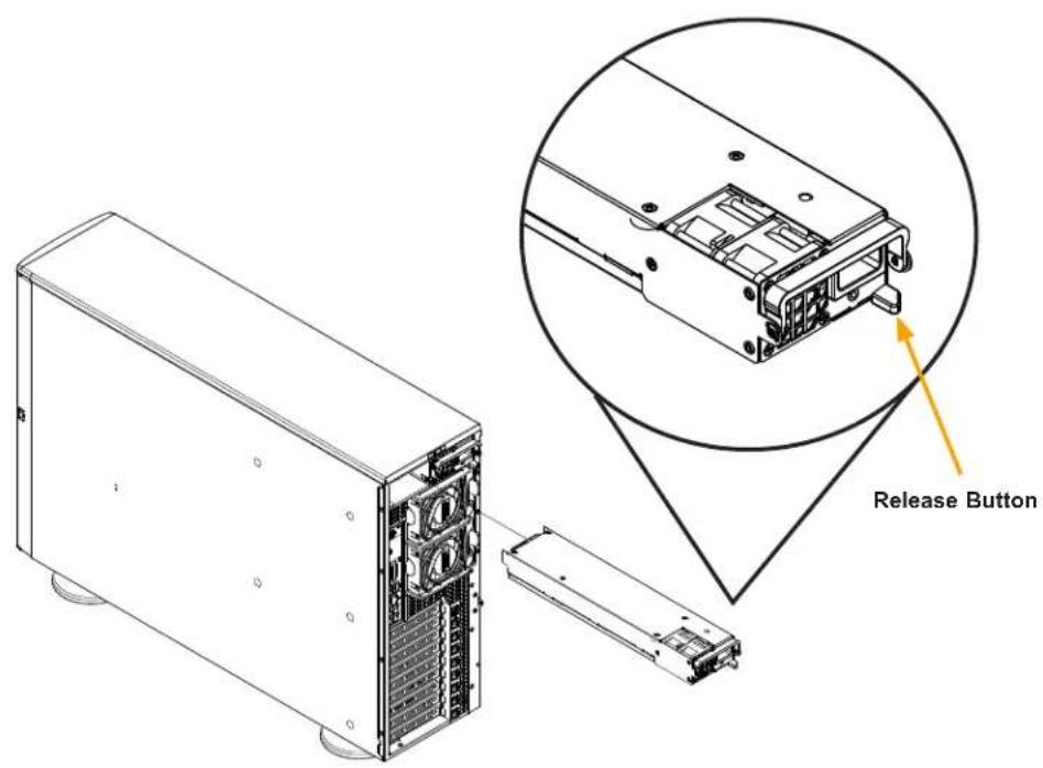 Supermicro SYS-740GP-TNRT - Replacing the Power Supply - 1