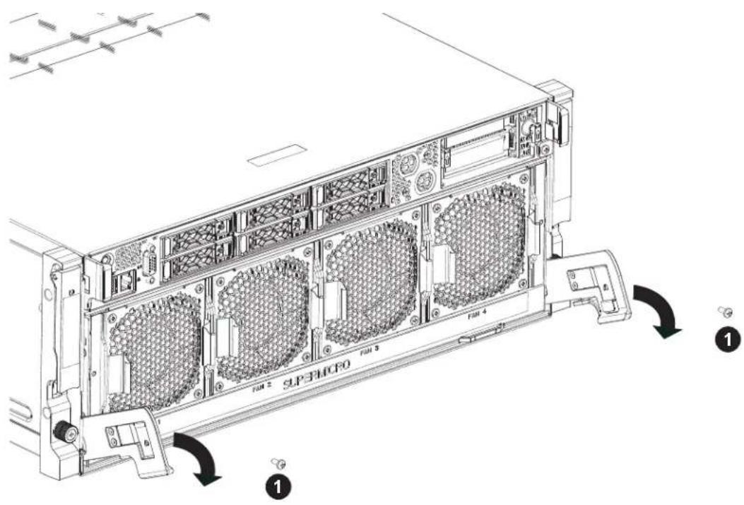 Supermicro AS-4124GO-NART - Removing the Motherboard Tray - 2