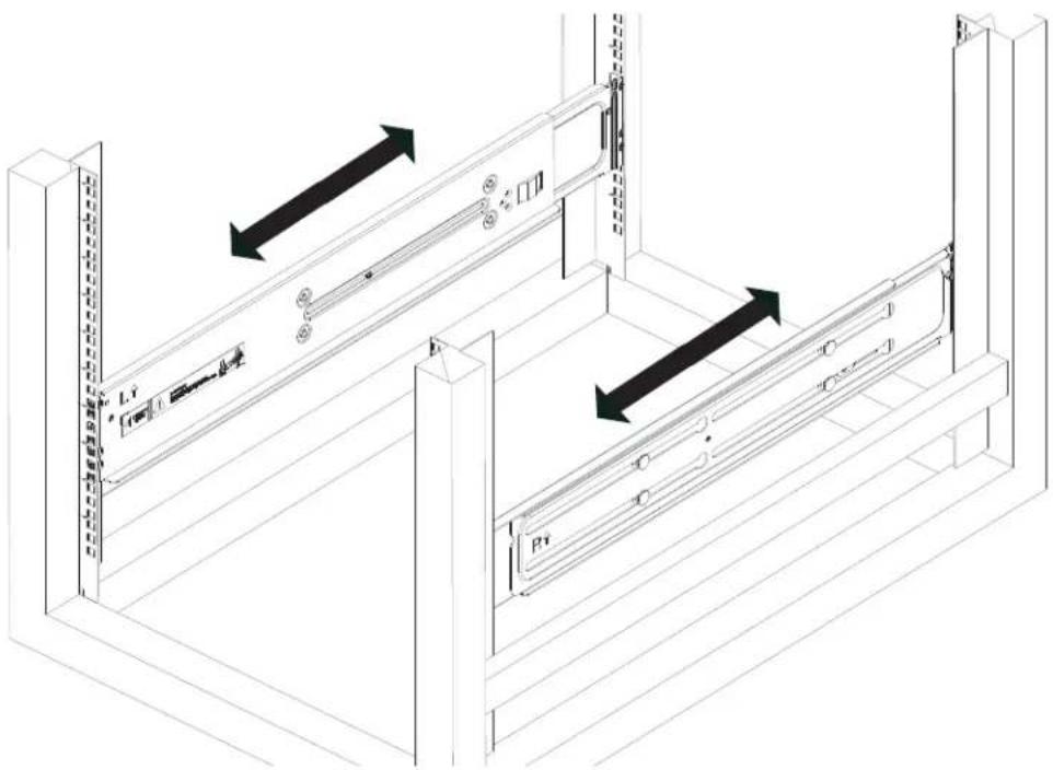 Supermicro AS-4124GO-NART - Installing the Rails onto a Rack - 3