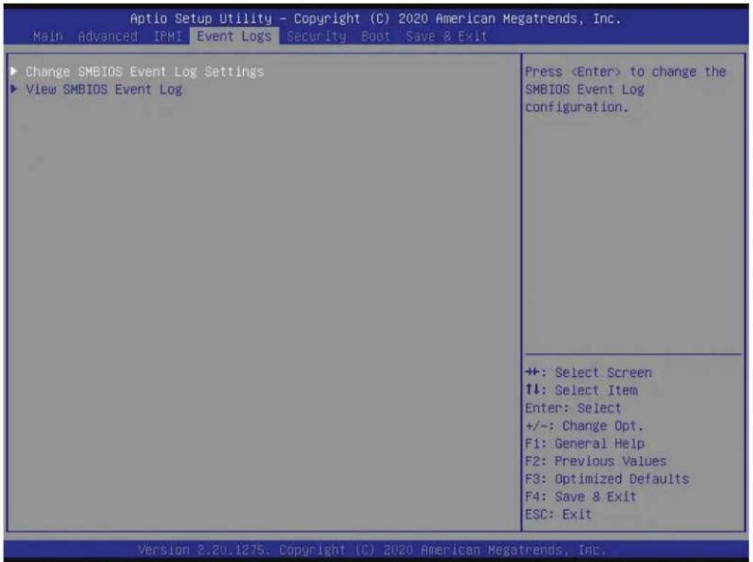 Supermicro AS-4124GO-NART - Event Logs - 1