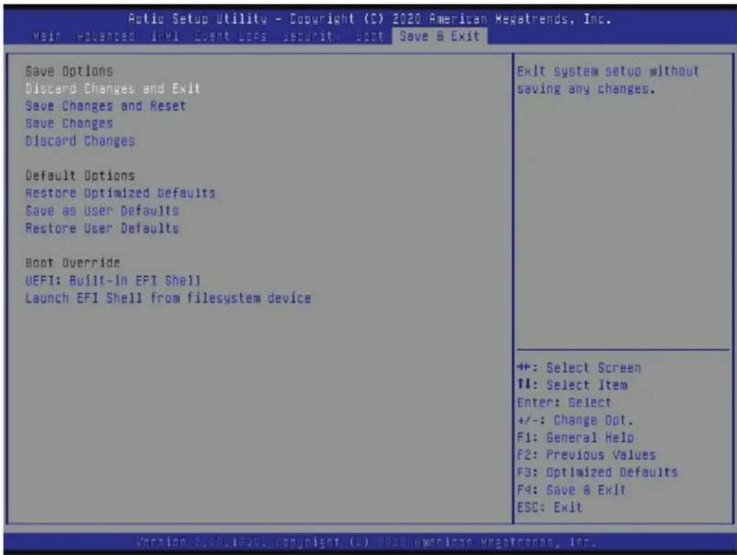 Supermicro AS-4124GO-NART - Save & Exit - 1