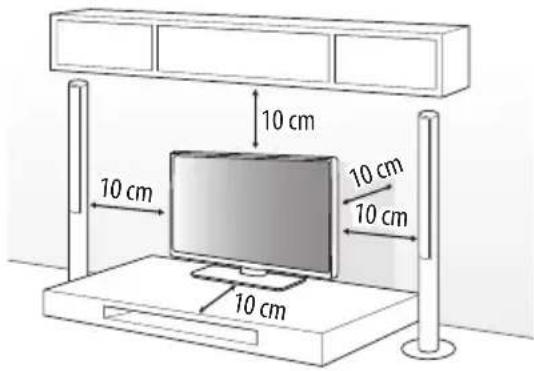 LG 65US762H0ZC - Aufstellung auf einem TV- Tisch oder sonstigen Möbeln - 1