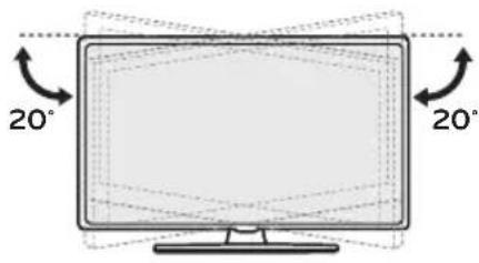 LG 65US762H0ZC - Einstellen des Fernsehers für einen optimalen Blickwinkel - 1