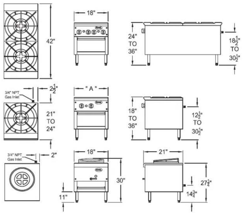 Royal Range RSP-18 - Options and Accessories - 1