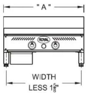 Royal Range RTG-60 - Size - 2