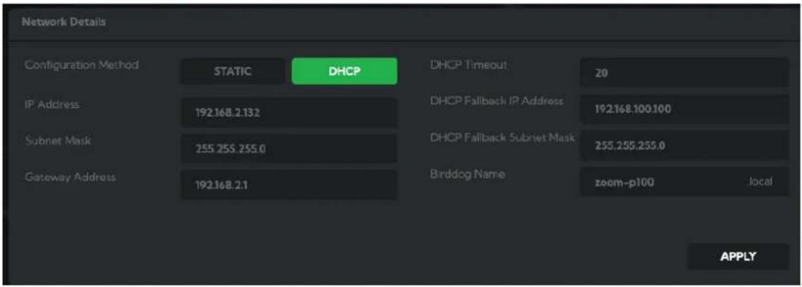 BirdDog Eyes A200 - Network Configuration - 1