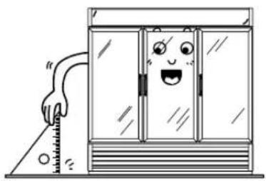 Turbo air TGM-50RS - ■ Place the refrigerator on hard and level floor. - 1