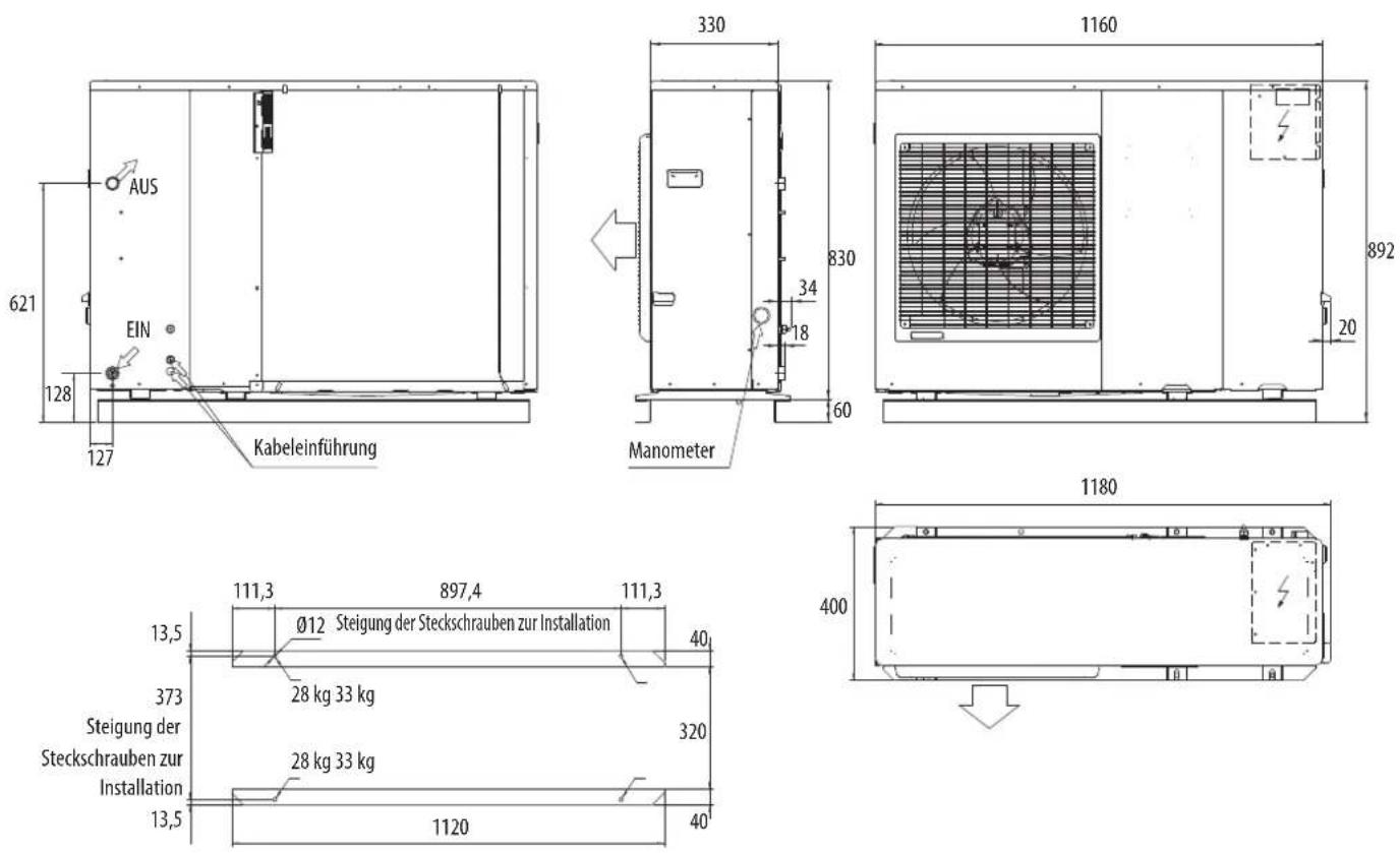FUJITSU CPHA080LLW - Maßzeichnungen - 2