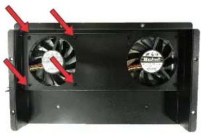 Christie Ultra UHD654-X-HR - Replacing the fans - 2