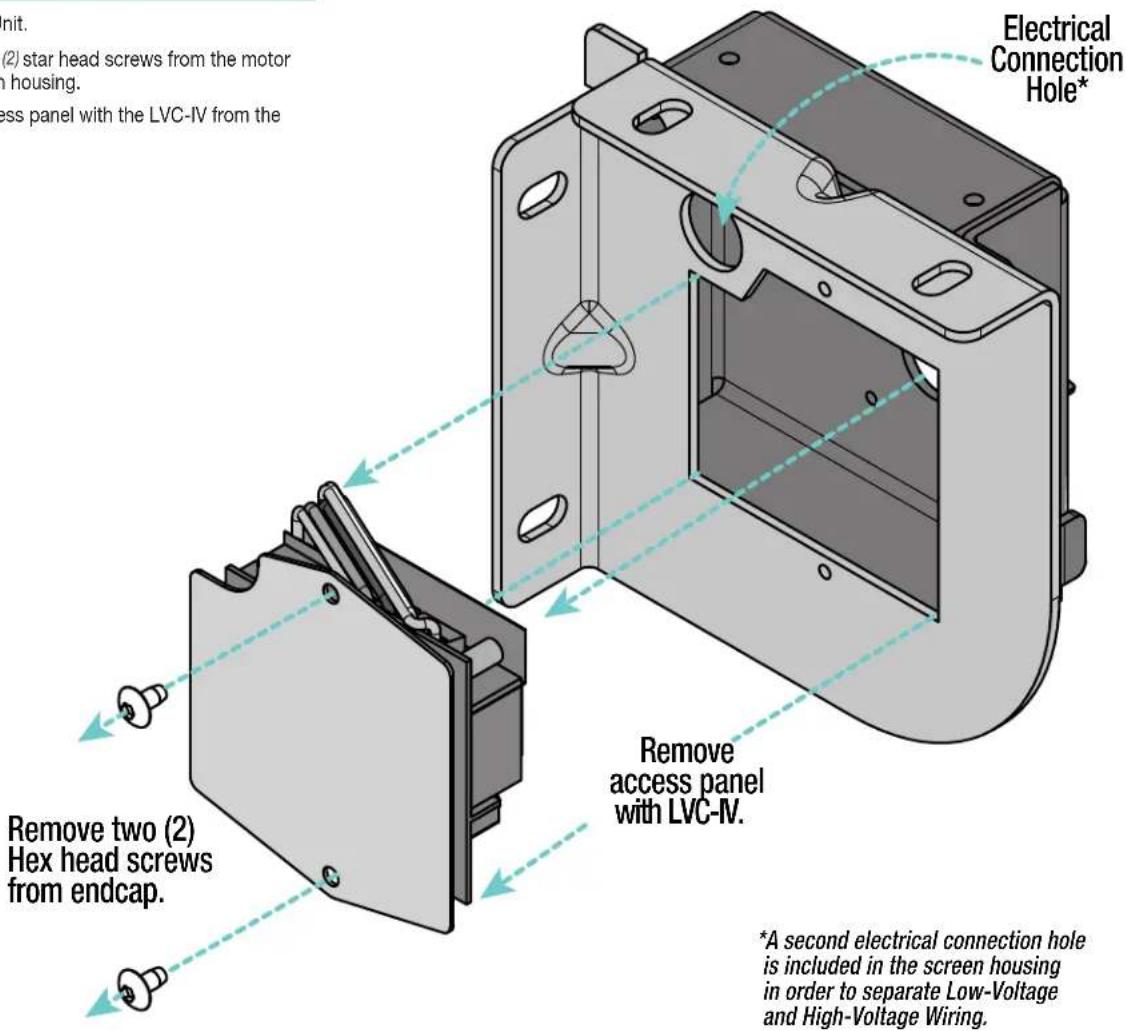 Draper Premier XL - PLEASE NOTE: Applies ONLY if Unit is built into case. - 1