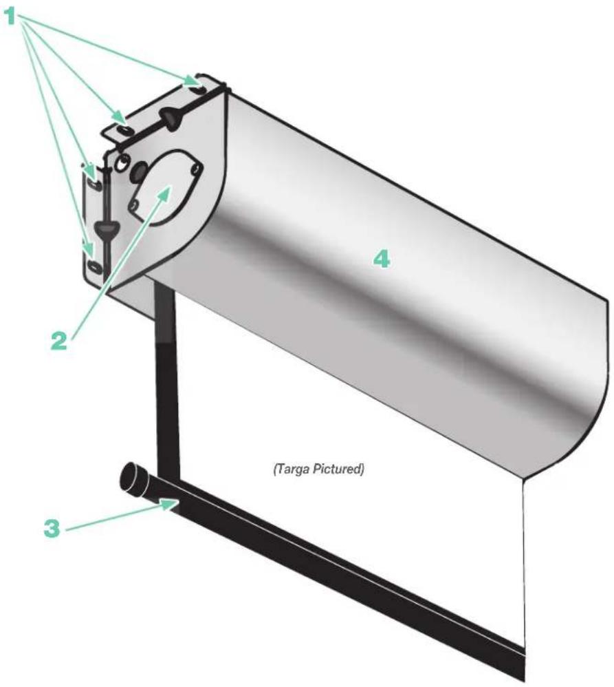 Draper Premier XL - Overview - Components - 1