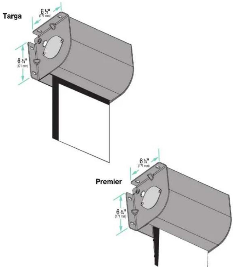 Draper Premier XL - Section 6 - Dimensions and Methods of Installation - 3