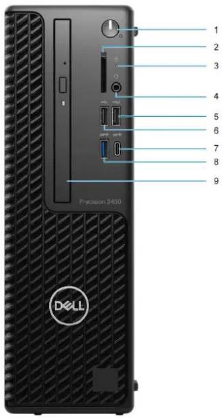 DELL Precision 3450 Small Form Factor - Front - 1