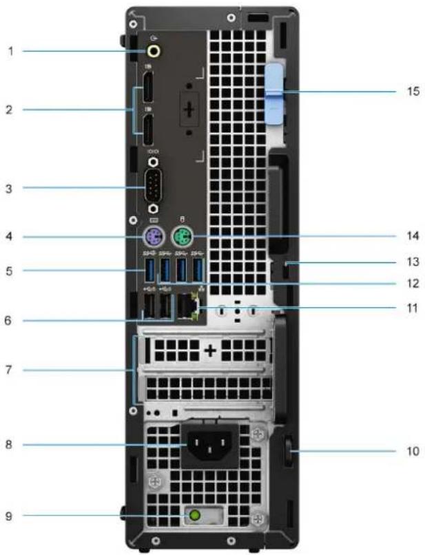DELL Precision 3450 Small Form Factor - Back - 1