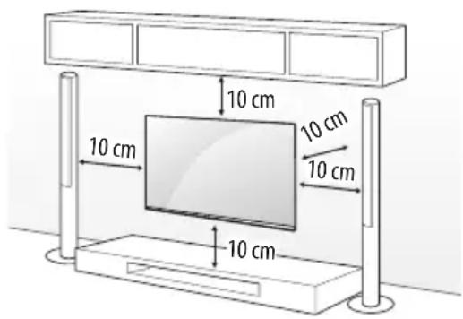 LG 65WS960H0ZD - Befestigung des Fernsehers an einer Wand - 1