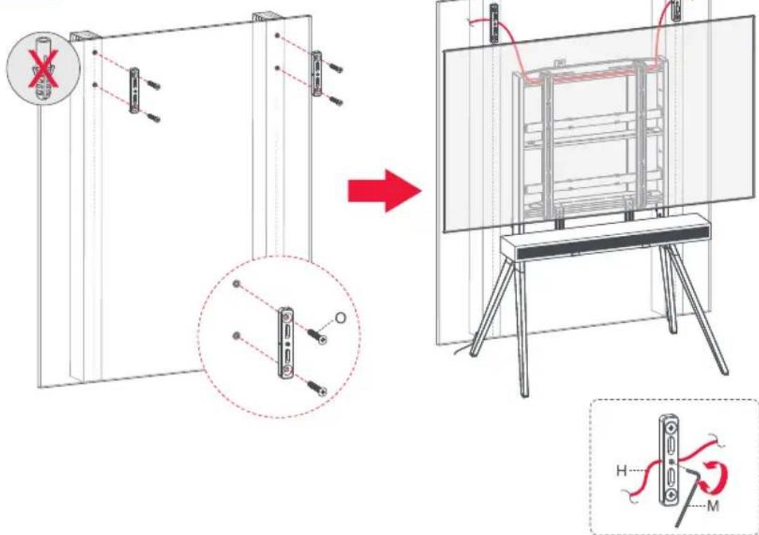 Technical diagram illustrating a mechanical assembly process with labeled components and directional arrow