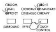 KORG Concert C-550 - Adjusting the keyboard touch - 1