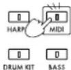 KORG Concert C-550 - Hold down the [MIDI] switch, and press the damper pedal. - 1